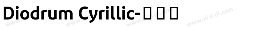 Diodrum Cyrillic字体转换